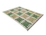 rare piece modern woolen Handmade Kilim 198 X 150 cm - Image 3