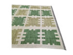 rare piece modern woolen Handmade Kilim 198 X 150 cm - Image 4