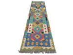 Stunning Handwoven Choubi Kilim Runner - 293 X 77 CM - Image 2