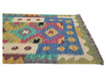 Stunning Handwoven Choubi Kilim Runner - 293 X 77 CM - Image 4