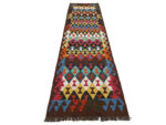 Stunning Handwoven Choubi Kilim Runner - 288 X 88 CM - Image 2