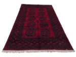 Red Afghan Elephant Foot Design Carpet 242 x 159 CM - Image 2