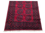 Red Afghan Elephant Foot Design Carpet 242 x 159 CM - Image 3