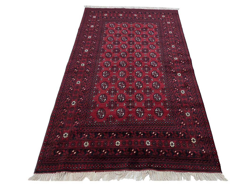 Red Afghan Bukhara Carpet