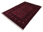 Stunning Red Afghan Bukhara Design Carpet 254 x 159 CM - Image 3