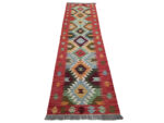 Gorgeous Afghan Handwoven Choubi Kilim Runner 201 x 60 CM - Image 2