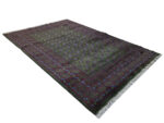 Stunning Green Afghan Kunduz Bukhara Design Carpet 305 x 203 CM - Image 3