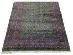 Stunning Green Afghan Kunduz Bukhara Design Carpet 305 x 203 CM - Image 4