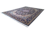 Stunning navy Hand-knotted Kashan Carpet 405 x 295 cm - Image 4