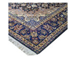 Stunning navy Hand-knotted Kashan Carpet 405 x 295 cm - Image 5