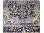 Stunning navy Hand-knotted Kashan Carpet 405 x 295 cm - Image 6