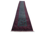 Gorgeous green Kunduz Bukhara Carpet runner 584 x 81 cm
