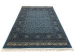 Blue Machine made rug