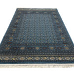 Blue Machine made rug
