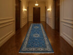 3 meter blue hallway runner