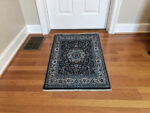 Navy Turkish Bedside Carpet 120 x 80 CM - Machine Made Rug - Image 2
