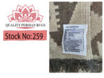 Stunning Afghan Handwoven Natural Kilim rug - 382 x 307 cm - Image 6