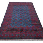 Stunning Blue Kunduz Bukhara Carpet 236 x 157 cm