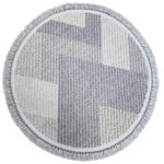 Grey Jute Round RUg