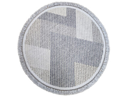 Grey Jute Round RUg