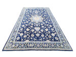 Stunning Navy Blue Persian Hand-knotted Kashan Carpet 423 X 312 cm - Image 2