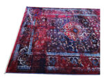 Turkish Red Navy Vintage Design Carpet 230 x 160 CM - Image 5