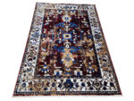 Red And Cream Vintage Style Carpet 230 x 160 CM - Image 3