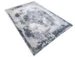 Grey & Blue Machine Made Vintage Deisgn Carpet 230 x 160 CM - Image 4