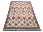 Beautiful Afghan Handwoven Choubi Kilim - 198 x 142 CM - Image 3