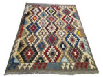 Gorgeous Afghan Handwoven Woolen Kilim - 198 x 158 CM - Image 3