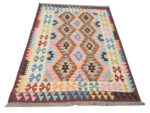 Gorgeous Afghan Handwoven choubi Kilim 174 x 129 cm - Image 3