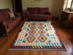 Gorgeous Afghan Handwoven choubi Kilim 174 x 129 cm - Image 2