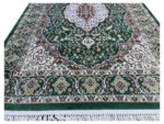 Green Kashan Design Machine Made Carpet 290 x 200 CM - Image 4