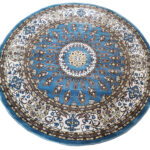 Blue Round Carpet