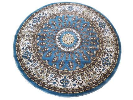Blue Round Carpet