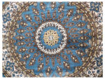 Stunning Blue Persian Style Round Carpet 200 x 200 CM - Image 4
