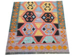 Stunning Afghan Handwoven Choubi Kilim - 209 x 154 CM - Image 4