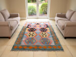 Stunning Afghan Handwoven Choubi Kilim - 209 x 154 CM - Image 2