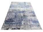 Turkish Grey And Blue Modern Machine Made Carpet  - 230x160 CM - Image 2