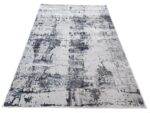 Turkish Grey And Navy Modern Machine Made Carpet  - 230x160 CM - Image 2