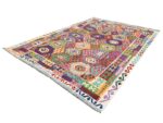 Stunning Afghan Handmade Choubi Kilim Rug - 350 x 257 CM - Image 4