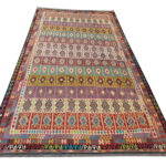 Incredible Afghan Handwoven Choubi Kilim - 585 x 397 cm