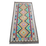 Stunning Afghan Handwoven Natural Kilim - 196 x 79 cm