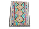 Stunning Afghan Handwoven Natural Kilim - 196 x 79 cm - Image 3