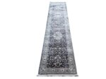 Elegant Grey Persian Style Runner Rug 300x80cm - Image 4