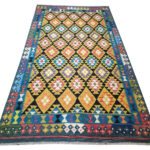 Incredible Afghan Handmade Choubi Kilim Rug - 289 x 202 cm