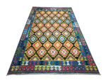 Incredible Afghan Handmade Choubi Kilim Rug - 289 x 202 cm - Image 2