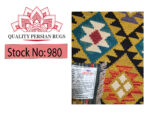 Incredible Afghan Handmade Choubi Kilim Rug - 289 x 202 cm - Image 6