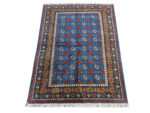 Stunning blue Kunduz Hand-knotted Carpet 178 x 120 cm