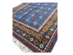 Stunning blue Kunduz Hand-knotted Carpet 178 x 120 cm - Image 4